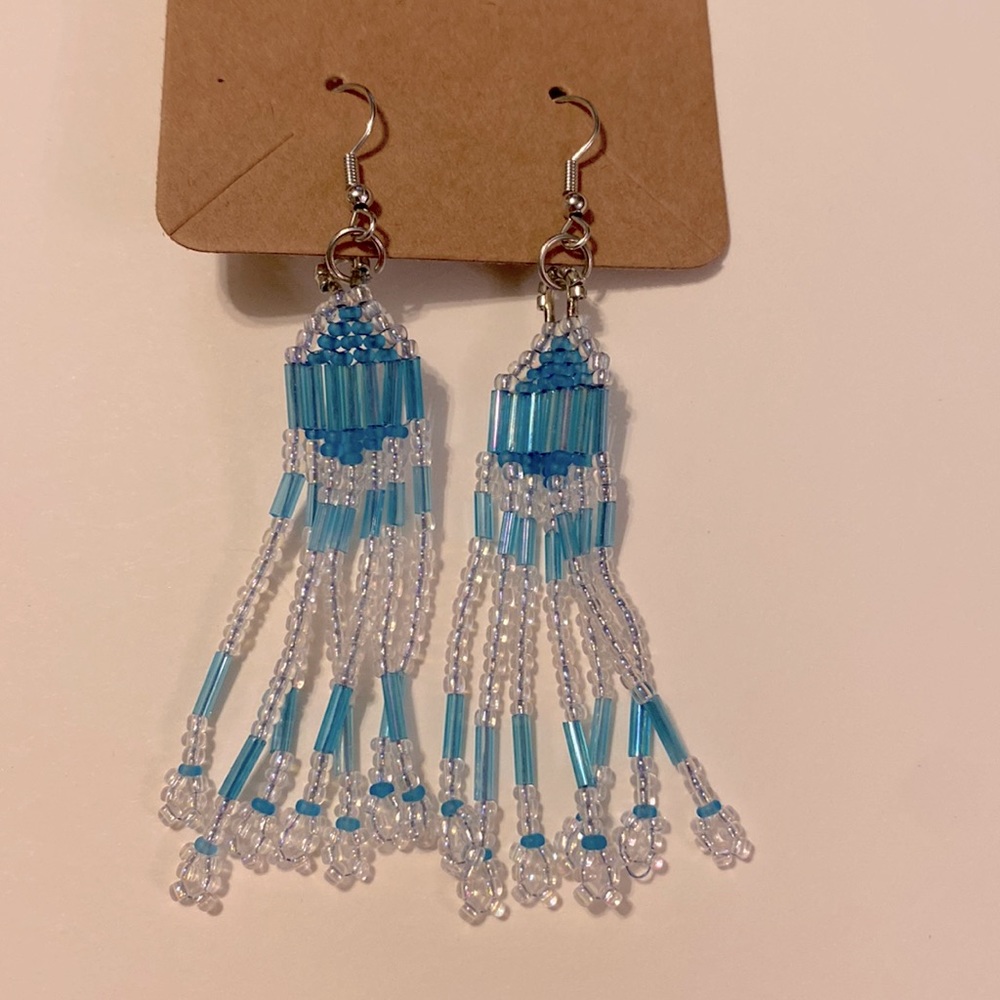 Earrings, Hand Beaded